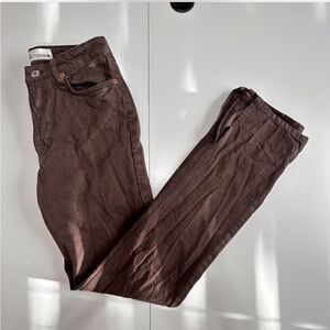 Zara Chocolate Brown flared jeans